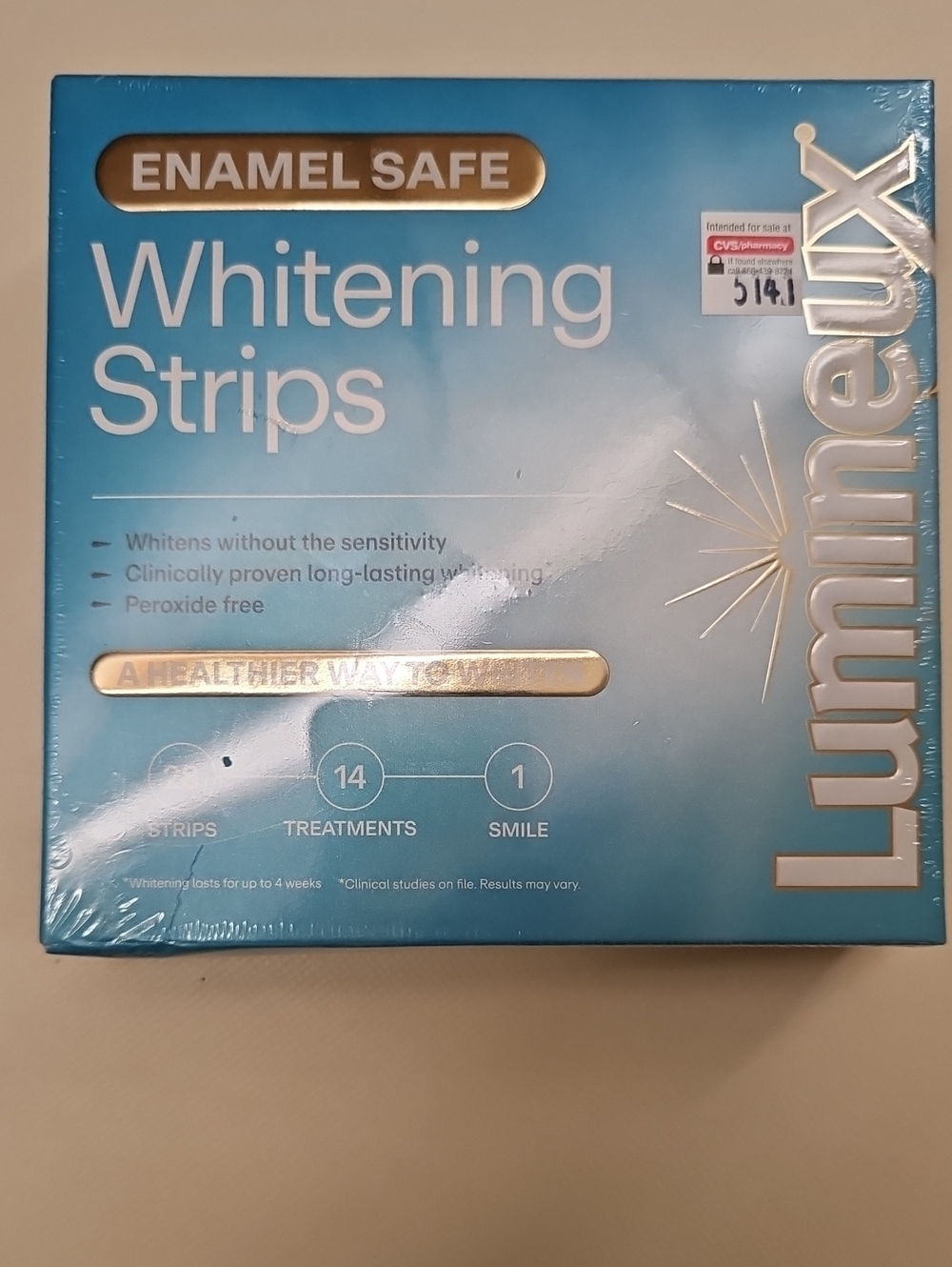 Lumineux Enamel Safe Teeth Whitening Strips 14 Treatments 28 Strips NIB Sealed